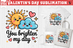 Cute Valentine's sublimation | Valentines day love clipart Product Image 1
