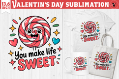 Cute Valentine's sublimation | Valentines day love clipart Product Image 1