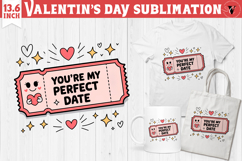Cute Valentine's sublimation | Valentines day love clipart Product Image 1
