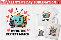 Cute Valentine's sublimation | Valentines day love clipart Product Image 1
