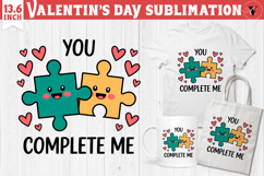 Cute Valentine's sublimation | Valentines day love clipart Product Image 1