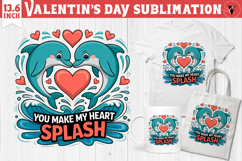 Cute Valentine's sublimation | Valentines day love clipart Product Image 1