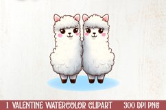 Couple Cat Cup Valentine Clipart, Valentines Clipart Product Image 1