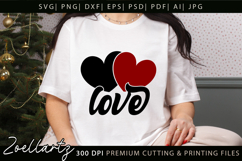 Valentine's Day SVG PNG EPS DXF Love Heart SVG for Cricut Product Image 1