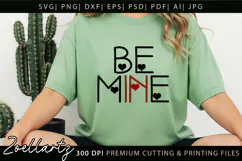 Valentine's Day Be Mine SVG Valentine Love Heart T-shirt Mug Product Image 6