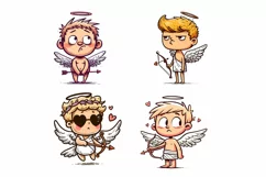 Little Cupid Clipart, Valentines Day Clip Art Product Image 2