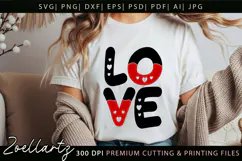 Valentine's Day SVG Cut Files Love Heart T-shirt Mug Pillows Product Image 1
