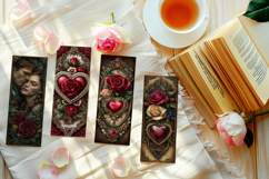 Valentine's Day Bookmarks, Printable Valentine Bookmarks, 10 Product Image 2