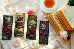Valentine's Day Bookmarks, Printable Valentine Bookmarks, 12 Product Image 2