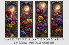 Valentine's Day Bookmarks, Printable Valentine Bookmarks, 14 Product Image 1