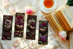 Valentine's Day Bookmarks, Printable Valentine Bookmarks, 16 Product Image 2
