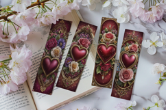 Valentine's Day Bookmarks, Printable Valentine Bookmarks, 23 Product Image 2