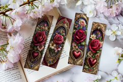 Valentine's Day Bookmarks, Printable Valentine Bookmarks, 25 Product Image 2