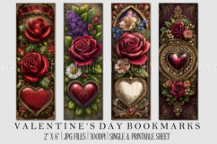 Valentine's Day Bookmarks, Printable Valentine Bookmarks, 28 Product Image 1