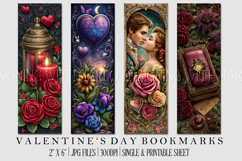 Valentine's Day Bookmarks, Printable Valentine Bookmarks, s3 Product Image 1