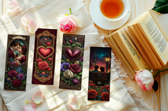 Valentine's Day Bookmarks, Printable Valentine Bookmarks, s6 Product Image 2