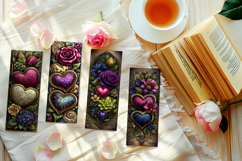 Valentine's Day Bookmarks, Printable Valentine Bookmarks, s8 Product Image 2