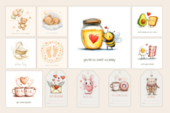 Christmas card, Watercolor greeting Card, Gift Tag Bundle Product Image 6