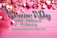 Valentine&#039;s Day Mockup, Top View Mock Up, Pink Red Mockup,18 Product Image 1