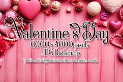 Valentine&#039;s Day Mockup, Top View Mock Up, Pink Red Mockup,21 Product Image 1