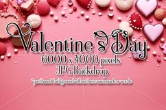 Valentine&#039;s Day Mockup, Top View Mock Up, Pink Red Mockup,23 Product Image 1