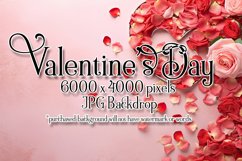 Valentine&#039;s Day Mockup, Top View Mock Up, Pink Red Mockup,35 Product Image 1