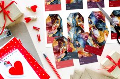 Valentine&#039;s Day Abstract Gift Tags &amp; Sheet, Printable Crafts Product Image 6