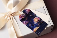 Valentine&#039;s Day Cosmic Roses Gift Tags &amp; Sheet, set 2 Product Image 5
