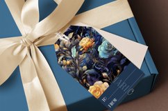 Valentine&#039;s Day Cosmic Roses Gift Tags &amp; Sheet, set 3 Product Image 2