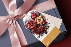 Valentine&#039;s Day Floral Heart Printable Gift Tags &amp; Sheet, s2 Product Image 3