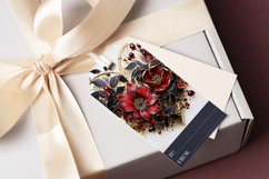 Valentine&#039;s Day Floral Heart Printable Gift Tags &amp; Sheet, s4 Product Image 4