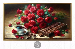 Rose Frame Tv Art