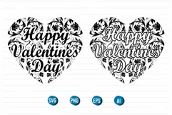 valentines day quotes mandala svg, t shirt, mug, stickers Product Image 2
