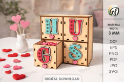 Valentine Boxes With Drawers Bundle Lasercut.Candy Box SVG Product Image 12