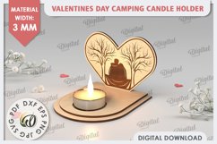 Valentine&#039;s Day Camping Candle Holders Laser Cut Bundle Product Image 3