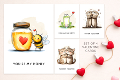 valentines day card printable, funny valentine card, animal Product Image 1