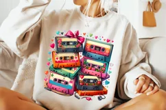 Valentines Day Cassette Tapes PNG, Valentine Sublimation PNG Product Image 2
