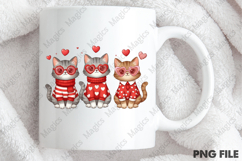 Valentines Day Cats Sublimation Product Image 4