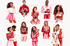 GlamArtZhanna, Valentines Day png, Valentines clipart, Valentines clip art, romance clipart, romance png, Romantic clip art, Love clip art, Couple clipart, valentines graphics, hearts clipart, hearts png, Goodnotes stickers, Red valentine png