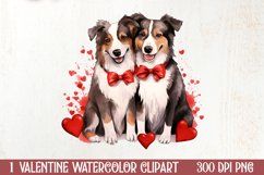 Valentines Day Animal Couple Sublimation, Christmas Clipart Product Image 1