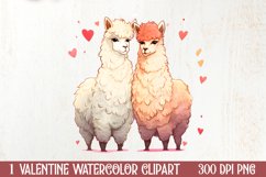 Valentines Day Animal Couple Sublimation, Christmas Clipart Product Image 1