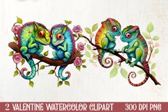 Valentines Day Animal Couple Sublimation, Christmas Clipart Product Image 1
