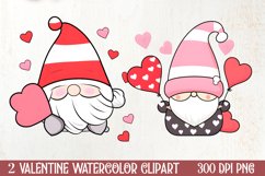 Valentines Day Gnomes Clipart, Valentines Clipart Product Image 1