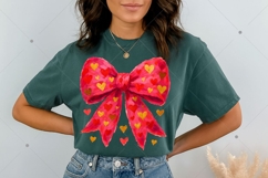 Valentines Day Coquette Bow PNG, Valentine Brushstroke Png Product Image 3