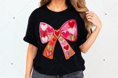 Valentines Day Coquette Bow PNG, Valentine Brushstroke Png Product Image 6