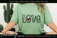 Valentine's Day SVG PNG EPS DXF Love Heart SVG for Cricut Product Image 1