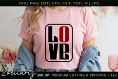 Valentine's Day SVG Love Hearts Couple T-shirt Mug Designs Product Image 1