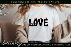 Valentine's Day SVG PNG EPS DXF Love Heart SVG for Cricut Product Image 1