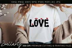Valentine's Day SVG PNG EPS DXF Love Heart SVG for Cricut Product Image 1