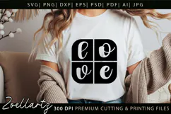 Valentine's Day SVG PNG EPS DXF Love Heart SVG for Cricut Product Image 1